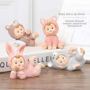 Ornamenti in Resina a Forma di Coniglio, Decorazioni Creative Fatte a Mano per la Casa, Stile Americano, Regalo di Nozze - Product Image 1