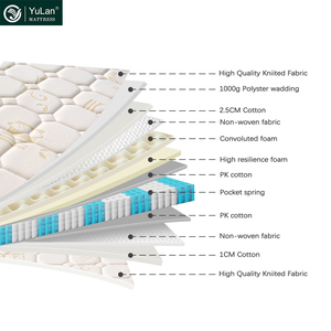 Thêm dày chặt chẽ hàng đầu nữ hoàng Kích thước làm mát lai matelas Nệm 6x6 compresse xốp Nệm Bộ nhớ bọt nệm - Product Image 4