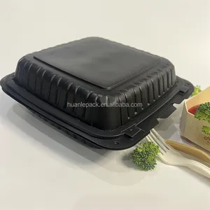 MFPP环保外卖餐厅食品包装塑料容器带盖盒食品泡沫塑料替代品