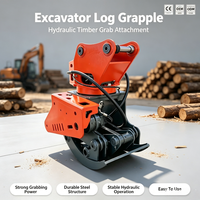 Scie à grappin pour bois REBET, directement de l'usine, avec tronçonneuse intégrée pour une manutention efficace du bois, CE ISO