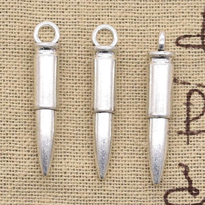 سحر بندقية قناص رصاصة الحرب 33x6x6x6 قلادة اللون الفضي العتيقة صنع ديي اليدوية التبت العثور على المجوهرات - Product Image 4