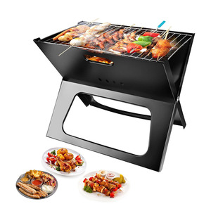 Barbecue de camping pliable et portable au charbon de bois, idéal pour la cuisson en extérieur, les feux de camp, les patios et les jardins. - Product Image 1