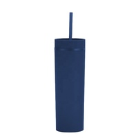 Bouteille d'eau en acrylique personnalisée avec logo, sans BPA, 450 ml, mince, mate, de qualité alimentaire, écologique, commandes en gros possibles