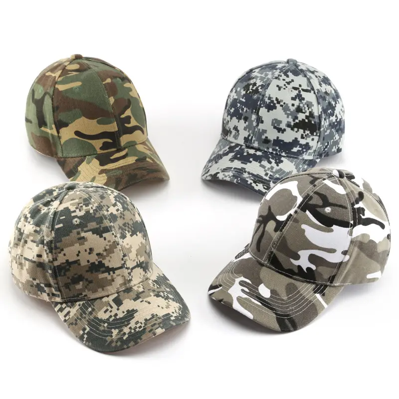 Fashion design multi options new york baseball hat acrylic camouflage fisherman hat