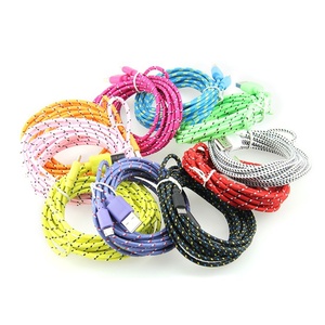 Câble de Charge rapide de données USB tressé de 2m et 6 pieds, <span class=keywords><strong>cordon</strong></span> à 8 broches pour <span class=keywords><strong>iPhone</strong></span> 14 13 12 11 XS X Max XR 8 7 6 câbles de Charge de téléphone - Product Image 2
