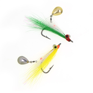 เหยื่อตก<span class=keywords><strong>ปลา</strong></span>แบบสตรีมเมอร์รุ่นใหม่ Deep Minnow Flies พร้อมตัวหมุนแบบ Rolling Swivel ช้อนโลหะ ตะขอ Stinger แข็งแรง เหยื่อปลอมสำหรับตก<span class=keywords><strong>ปลา</strong></span>ทะเล เช่น <span class=keywords><strong>ปลา</strong></span>กะ<span class=keywords><strong>พง</strong></span> - Product Image 4