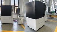 Machine de découpe laser à fibre automatique CNC 6060 de haute précision pour la découpe d'acier inoxydable, d'aluminium et de métaux