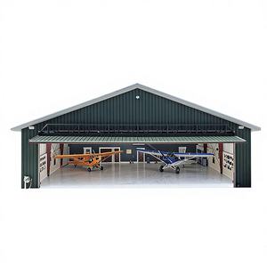 Hangar d'avion industriel moderne professionnel en structure acier, construction facile pour atelier, avion léger, prix compétitif - Product Image 1