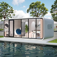 Maison conteneur en acier léger isolé de 20 pieds, modèle Apple Cabin - Design moderne, aménagement personnalisable, utilisation extérieure durable