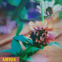 Film de stratification à froid holographique de papier autocollant irisé auto-adhésif pour la décoration et l'emballage de photos