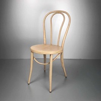Vente en gros de chaises empilables Thonet en fer de couleur disponible en bois de couleur de café de restaurant pour l'extérieur chaise de cérémonie de jardin de mariage