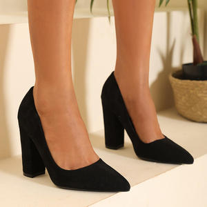 Zapatos de Tacón Alto y Grueso para Mujer, Personalizados, con Tacón Cuadrado, para Oficina, Uso Diario, Casuales, Sin Cordones, para Todas las Temporadas, Sandalias de Tacón - Product Image 3