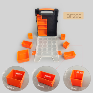 Estuche de Almacenamiento para Herrajes, Tornillos, Pernos, Tuercas, Clavos, Herramientas, Organizador de Plástico Portátil Multiusos - Product Image 3
