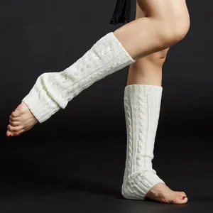 保暖长舞袜无趾女式芭蕾舞瑜伽袜成人表演训练护腿袜