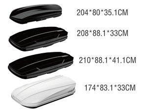 Meilleure vente ABS + PC coffre de toit de voiture 204*80*35cm conception <span class=keywords><strong>sportive</strong></span> double ouverture latérale bande d'étanchéité étanche Clips rapides montage sur le toit - Product Image 1
