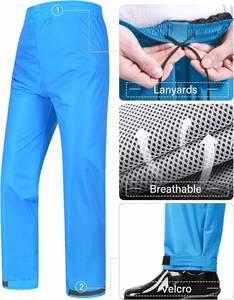 Hot Selling High Visibility Hiking Motorcycle Bicycle Rider Waterproof Windproof Breathable Portable Polyester Rain Suit - Product Image 3