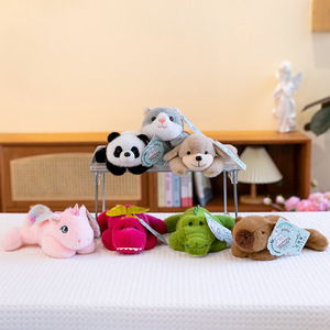 Jouet en peluche mignon en forme de petit animal (Panda, Crocodile, Capybara) pour enfants, jouet de décompression musical à pincer - Product Image 3