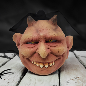 Ornement Tête de Diable en Résine, Statue Buste de Démon Effrayant, Décoration d'Halloween pour Maison Hantée, Décoration Artisanale Horreur pour Bureau et Fêtes - Product Image 5