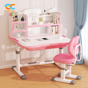Emballage personnalisé ensemble complet de mobilier scolaire avec chambre à coucher ensemble de table d'étude robuste bureau pour enfants prêt à l'inventaire avec étagère - Product Image 3