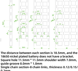 Tira de Níquel para Conexión de Baterías 18650 y 21700, Lámina de Níquel para Conexiones Simples, Múltiples, Paralelas o Desalineadas - para Accesorios de Conectores - Product Image 2