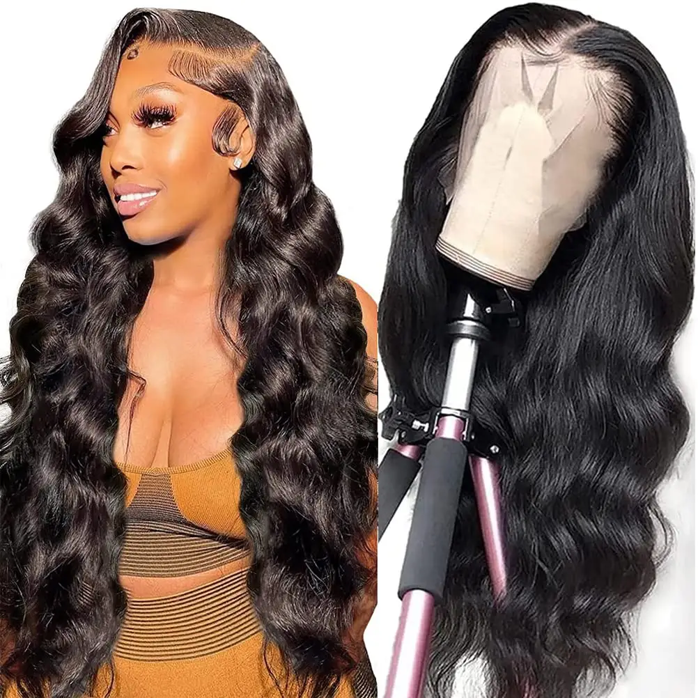 30 40Inch Natural HD Transparent Lace Frontal Wig,Brazilian 100% Human Hair Vendors Body Wave Lace front Wigs