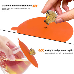 Креативная Алмазная гибкая Крышка для кружки - Product Image 1