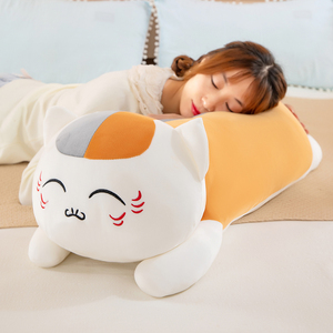 Vente directe d'usine, <span class=keywords><strong>coussin</strong></span> en peluche long et dodu de grande taille, en forme de <span class=keywords><strong>chat</strong></span>, style anime, jouet en peluche doux <span class=keywords><strong>pour</strong></span> soulager l'anxiété et le stress, <span class=keywords><strong>coussin</strong></span> de sommeil - Product Image 4