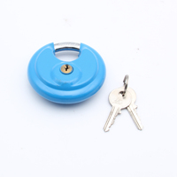 Étanche Durable disque rond cadenas surjeteuse clé 70MM haute sécurité auto-stockage peinture en aérosol acier inoxydable petit