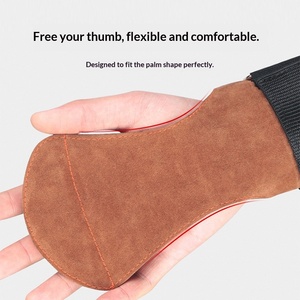 Sports <b>Dumbbell</b> Weightlifting Training Weightlifting Palm Protection Leather Anti-Wear Hand Pads Velcro Compression Adjustable - Product Image 2