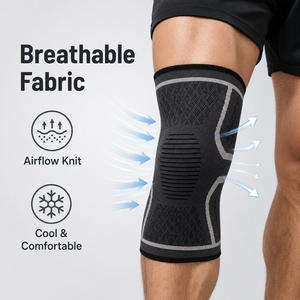 Genouillères de sport professionnelles Umax en fibre de polyester pour le basketball, la course à pied, le football, le badminton, protection professionnelle pour hommes et femmes - Product Image 3