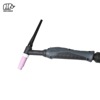INWELT WP26 CE 180Amp interrupteur unique refroidi au gaz 5/8-18 UNF prise d'aviation à 2 cœurs torche de soudage TIG 8M