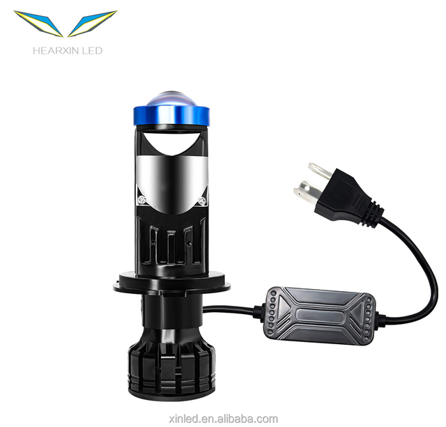 Universal P5 H4 H7 LED High Beam Mini Projector Lens Headlight 12V 24V 6000K 70W 12000LM Auto Car 4x4 Light Bulb