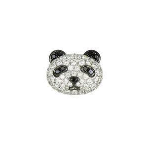Abalorio de Lujo de Oro de 18K con Diamantes en Forma de Panda, 0.56ct de Peso Total de Diamantes, 59 Diamantes, 4.04g, Joyería - Product Image 1