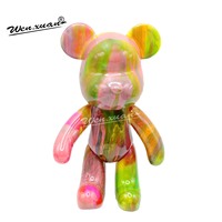 Nouvelles Ventes Flash Ours Fluide Graffiti Peinture Poupée DIY Ours Fluide Multi-Tailles Tirelires Blanches Figurines Ours Fluide Jouet d'Art