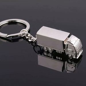 Custom Logo Metal Big Rig Keyring Mini Semi Truck Shaped Keychain <b>for</b> Logistics Promotional <b>Gift</b> - Product Image 3