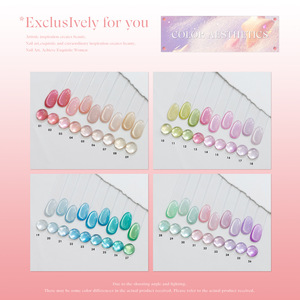 Gel Líquido LED Macaron Cat Eye, Set de 36 Colores, Sin HEMA ni TPO, Colores Arcoíris, Suministros <span class=keywords><strong>para</strong></span> Arte de <span class=keywords><strong>Uñas</strong></span> - Product Image 6