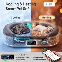 Lit pour animaux de compagnie confortable et intelligent avec contrôle climatique par chauffage et refroidissement, gestion à distance par application, mobilier pour chat mignon