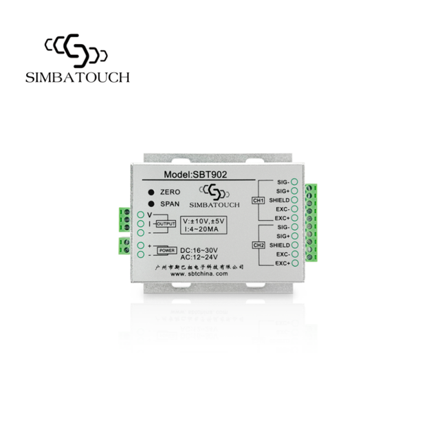 Signal 0-10V 4-20mA Two Input One Output Analog Digital Weight Sensor Force Measuring Transmitter Weighing Amplifier