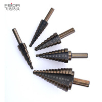 FEIDA Lot de 5 forets hélicoïdaux métriques et impériaux à cannelures droites avec finition oxyde noir, garantie 3 ans pour le métal, personnalisables