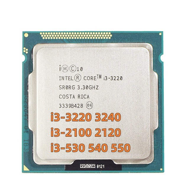 Desktop Used Core Cpu I3 3220 3240 Processor LGA 1155 Interface Intel Central Processing