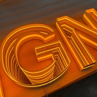LC Enseigne LED personnalisée en acrylique, effet miroir infini, Art Miroir Infini, Lumière Néon, Enseigne Néon Personnalisée, Décoration d'événements, Lettres Infinies