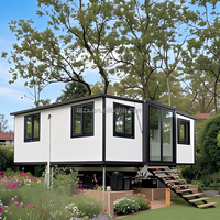 Maison modulaire pliable de luxe, 2 à 3 chambres, maison mobile préfabriquée, 20 pieds, 40 pieds, maison conteneur extensible préfabriquée, prix