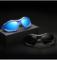 Lunettes de soleil polarisées tendance pour femmes et hommes avec trou d'aération, monture PC, protection UV400 pour la pêche, le camping, la conduite et les sports de plein air