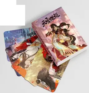 50pcs/box Heaven Official's Blessing Laser Card Howard Wang James Cheek Tian Guan Ci Fu Xie Lian Hua Cheng Lomo Anime Cards Gift