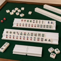 Supports de Mahjong américains Siamese de 20 pouces, règle de poussée double pour 2 joueurs, pour jeu de Mahjong à deux personnes