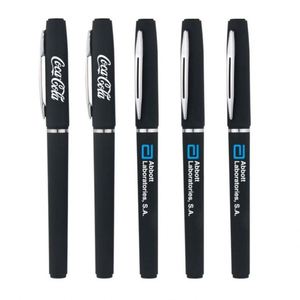 Cheap Rubber Coated Soft Touch Advertise Promotional Gift Ink Pen Stationery Custom Business Sublimation <b>Gel</b> Pens With Logo - Product Image 1