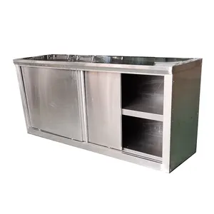 Wall Mounted Solid Surface stainless steel hanging Cabinet for kitchen Stainless Steel Work Table