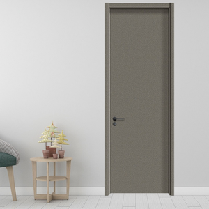 Modern Design Fireproof Wooden Apartment Hotel Door Soundproof Paint-Free for Residential Interior Use Fiberglass for Exterior - Product Image 6