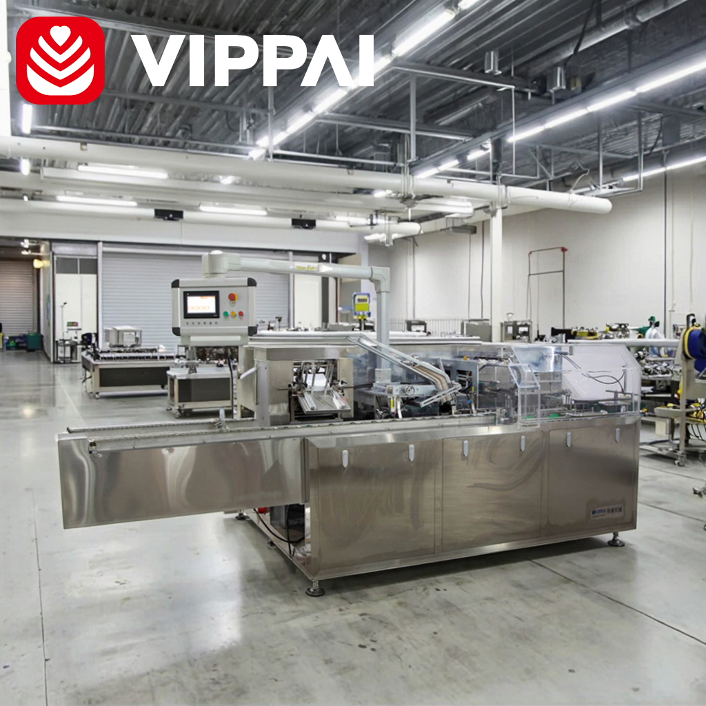 VIPPAI Full Automatic High Speed Horizontal One-Stop Sanitary Pad Carton Box Packing Machine
