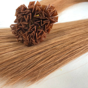 Vente en gros d'extension de cheveux humains vierges vietnamiens Remy vietnamiens V Tip Hair 24 pouces Extension de cheveux de couleur plus claire - Product Image 1